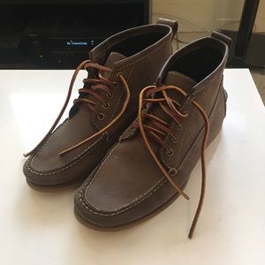 LL Bean leather Jackman Ranger moccasin boots
